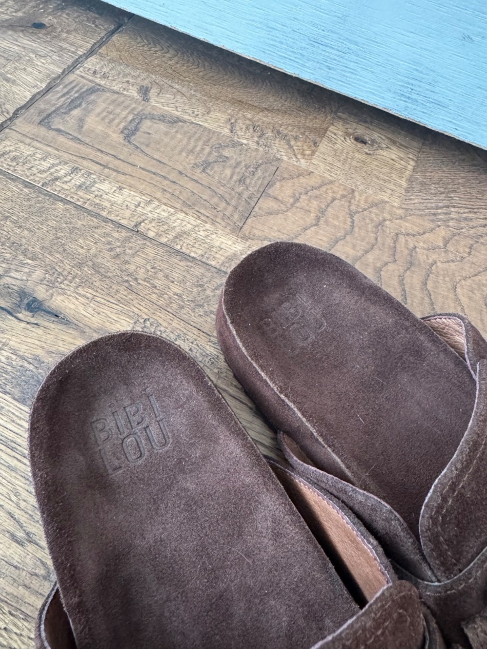 Bibi Lou Zagreb Clogs Anthropologie Chocolate Suede Women's SIze 37 US 6 6.5 - Picture 6 of 8